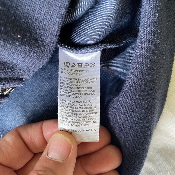 Black Brown Men's Blue Camo Long Sleeve Zip Up Sweatshirt Jacket‎ Size Small - Picture 6 of 12